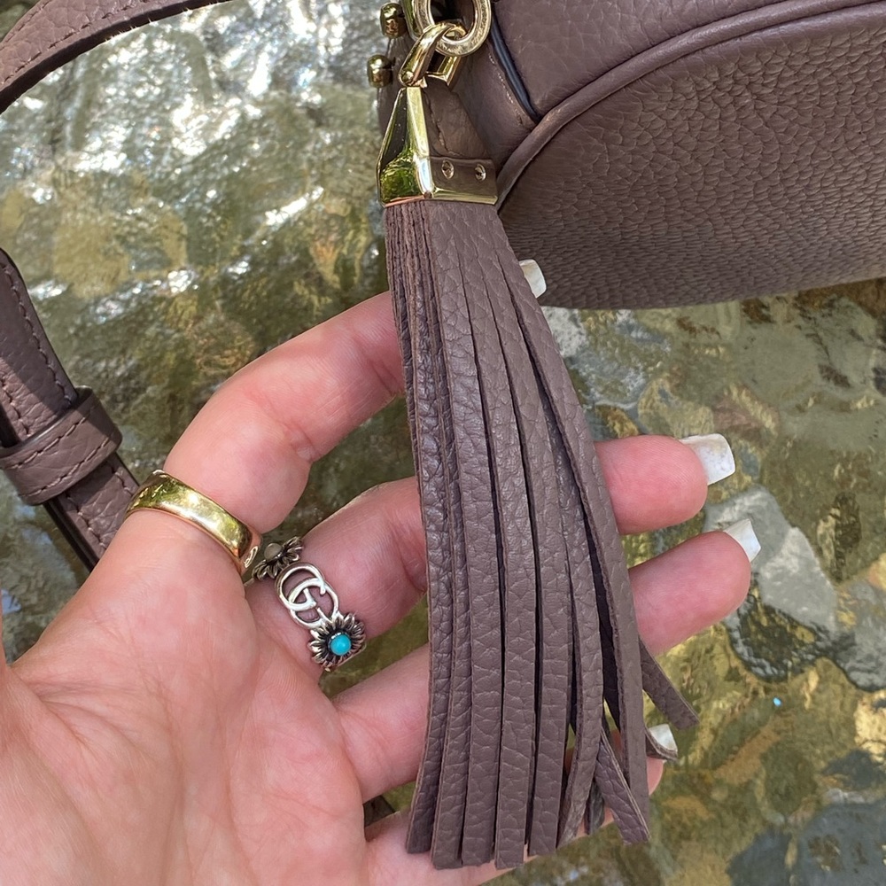 Kate Spade Purple Spade Logo Leather Crossbody - Picture 7 of 16